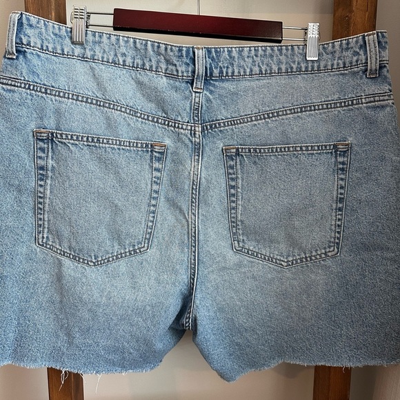 H&M High Rise Denim Shorts - Raw Hem - Picture 6 of 8